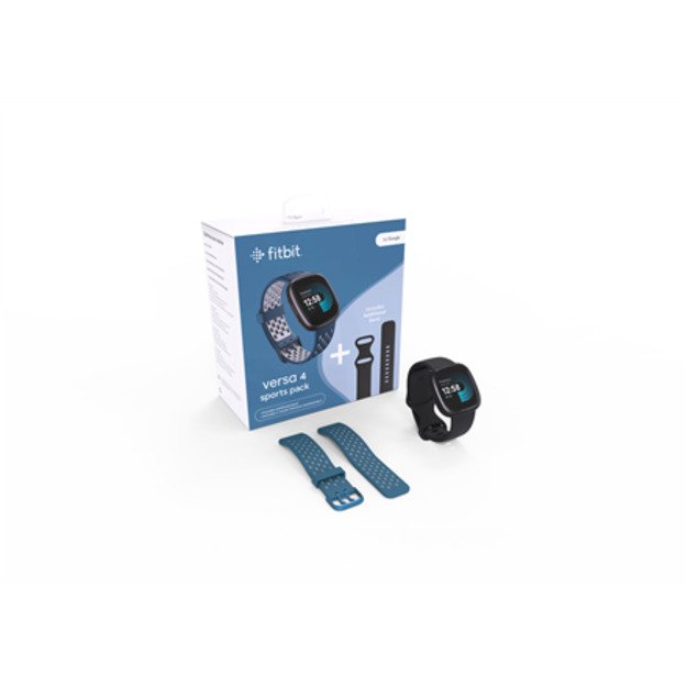 Fitbit Versa 4 (EU Bundle) Smart watch NFC GPS (satellite) AMOLED Touchscreen Activity monitoring 24