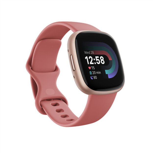 Fitbit Versa 4 Smart watch NFC GPS (satellite) AMOLED Touchscreen Activity monitoring 24