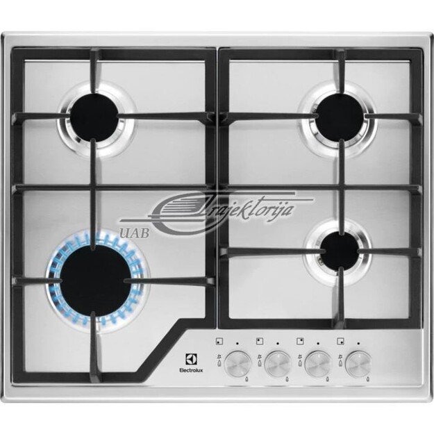 Gas cooktop Electrolux  EGS6426SX (4 fields, silver color)