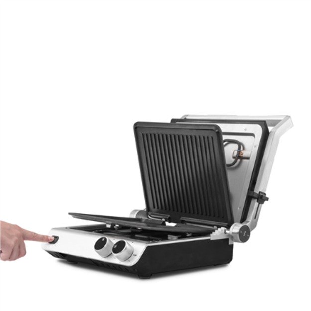 Gastroback 42537 Stainless steel/Black, 2000 W, 25 x 30 cm, Electric Grill