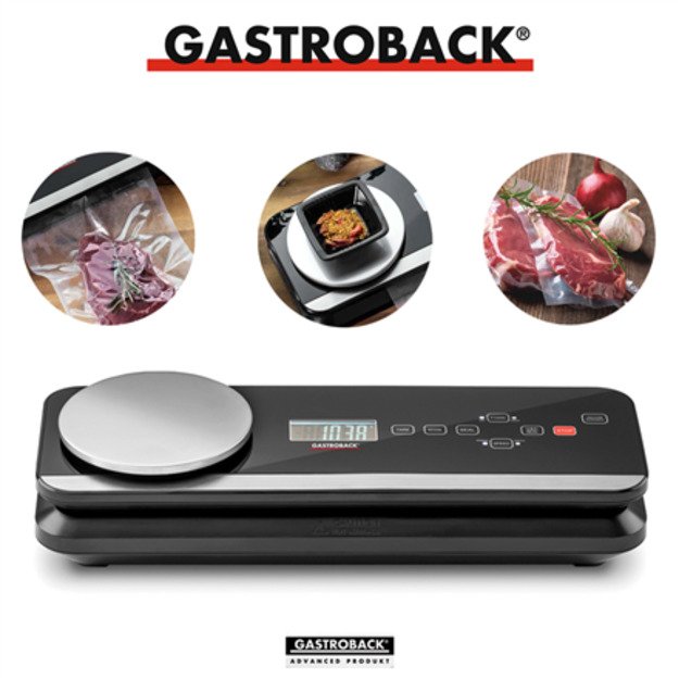 Gastroback Advanced Scale Pro  46014 Vacuum Sealer Fully automatic or manual, Black, 120 W