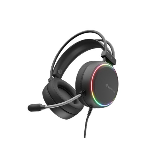 Genesis | On-Ear Gaming Headset | Neon 613 | Built-in microphone | 3.5 mm, USB Type-A | Black