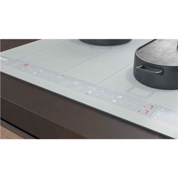 Hotpoint Hob HB 8460B NE/W Induction, Number of burners/cooking zones 4, Touch, Timer, White