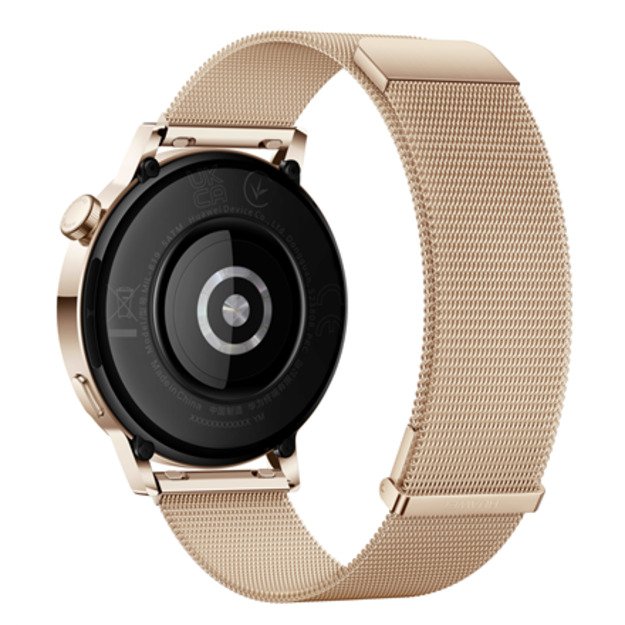 Huawei GT 3 (42 mm) Smart watch GPS (satellite) AMOLED Touchscreen 1.32” Waterproof Bluetooth Light Gold