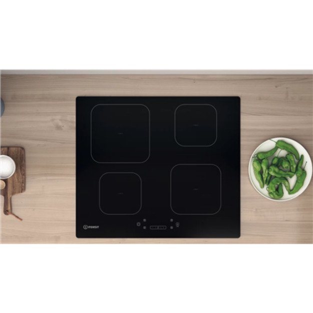 INDESIT Hob IS 83Q60 NE Induction Number of burners/cooking zones 4 Electronic Timer Black