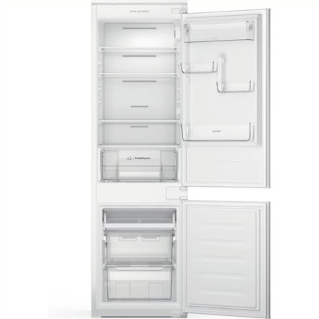 INDESIT Refrigerator INC18 T111 Energy efficiency class F Built-in Combi Height 177 cm No Frost system Fridge net capacity 182 L