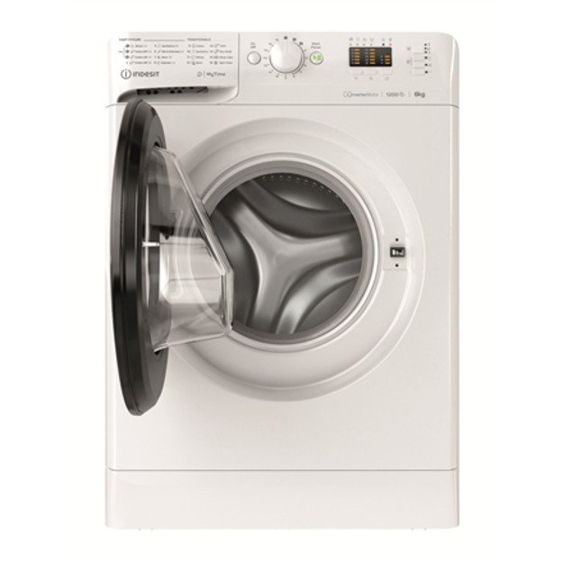 INDESIT Washing machine MTWSA 61294 WK EE Energy efficiency class C Front loading Washing capacity 6 kg 1151 RPM Depth 42.5 cm