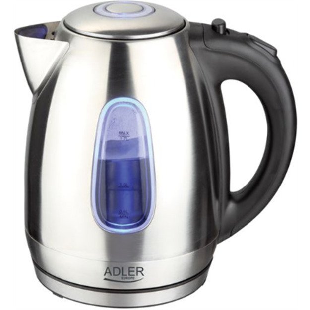 Kettle electric Adler AD1223 (2000W 1.7l, silver color)