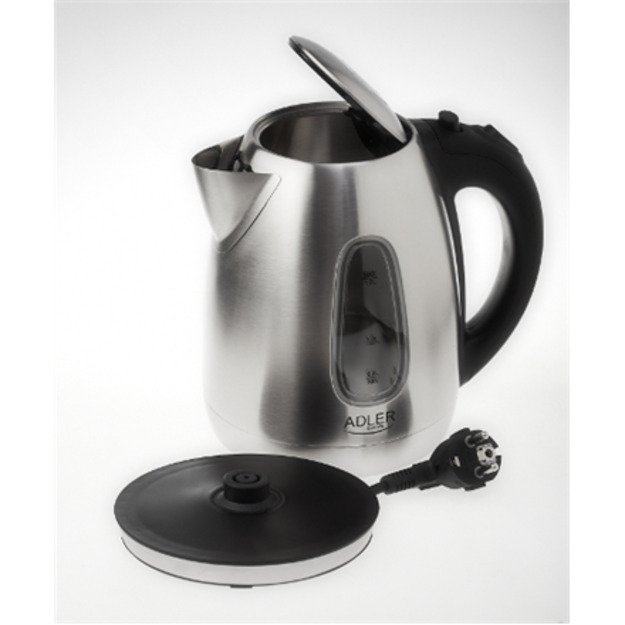Kettle electric Adler AD1223 (2000W 1.7l, silver color)