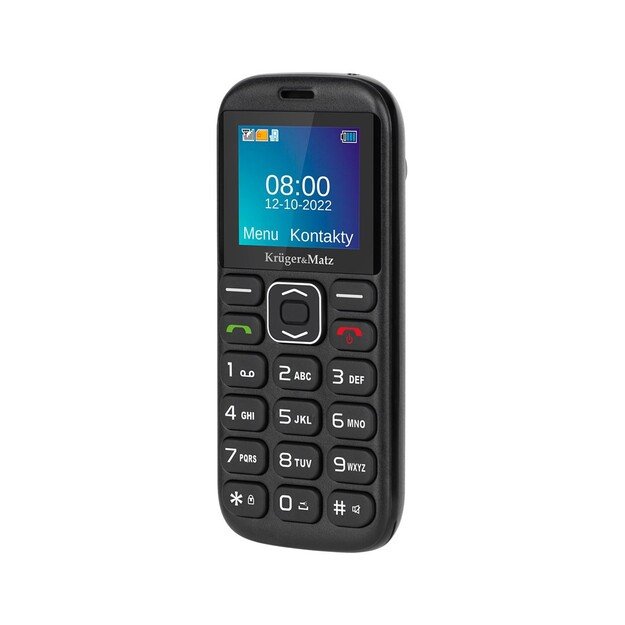 Kruger and Matz KM0921 4,5 cm (1.77 ) 72g Black, Senior phone