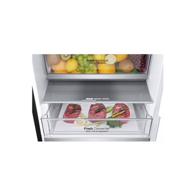LG Refrigerator GBV7280CEV Energy efficiency class C Free standing Combi Height 203 cm No Frost system Fridge net capacity 277 L