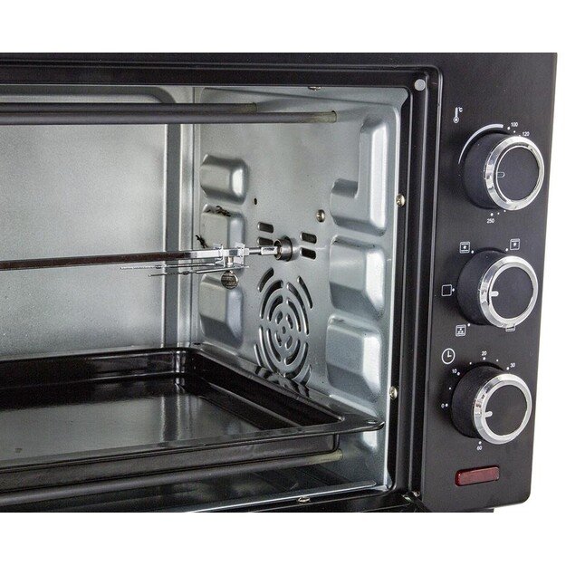 Mini oven with convection and a spit Esperanza NAPOLI EKO006 (Knob, 1600W, black color)