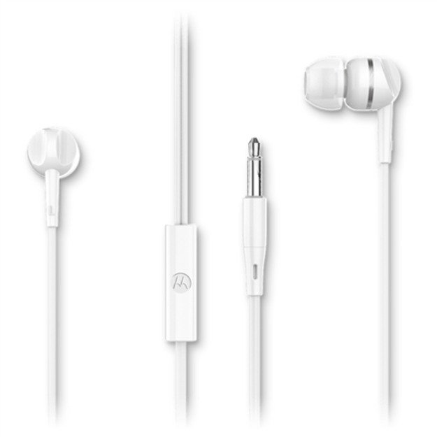 Motorola Headphones Earbuds 105 In-ear Built-in microphone 3.5 mm plug White