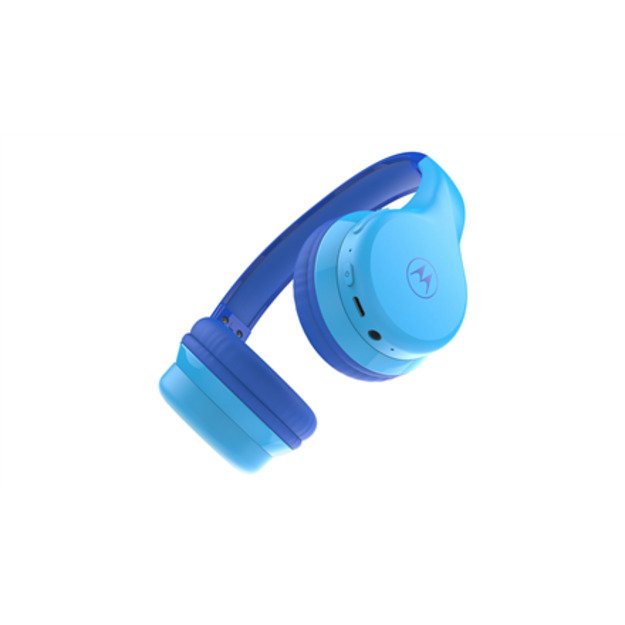 Motorola Kids Headphones Moto JR300 Built-in microphone Over-Ear Wireless Bluetooth Bluetooth Blue