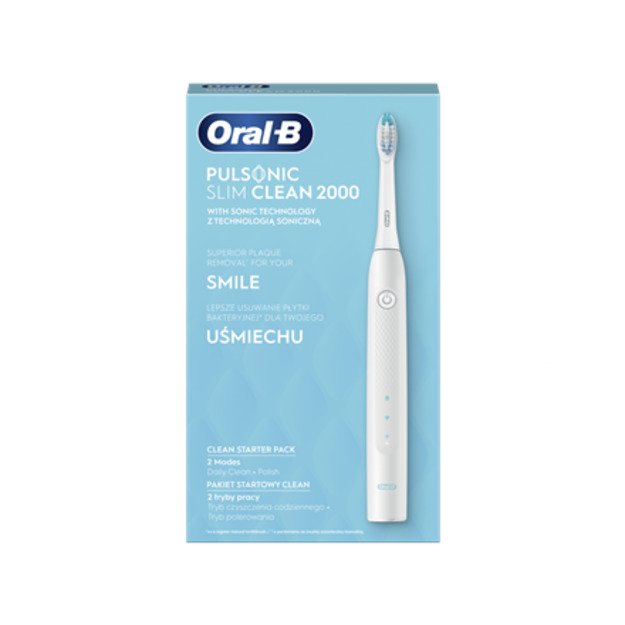 Oral-B Electric Toothbrush Pulsonic 2000 Rechargeable For adults Number of brush heads included 1 Number of teeth brushing modes