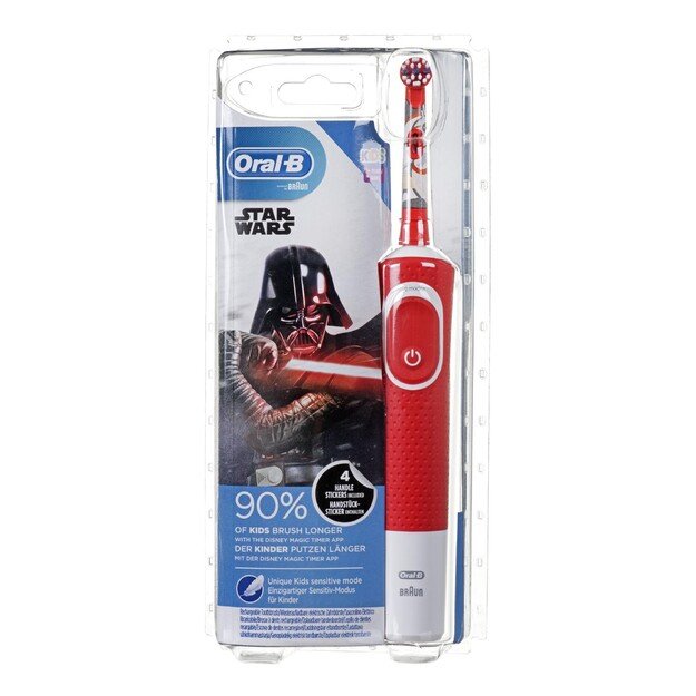 Oral-B | Vitality 100 Starwars | Electric Toothbrush | Rechargeable | For kids | Number of brush heads included 1 | Number of te