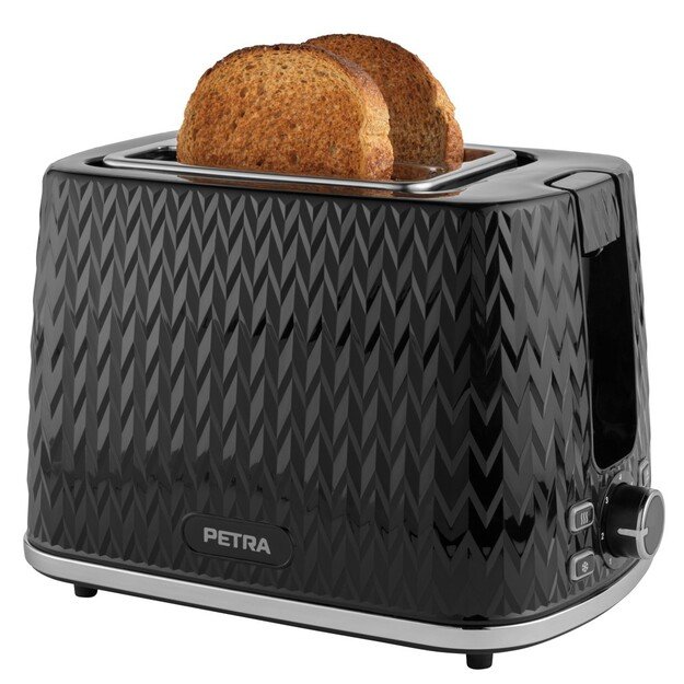 Petra PT3860BLKVDEEU10 Chevron 2 Slice toaster