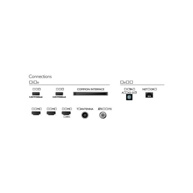 Philips | 43PUS7608/12 | 43  (108 cm) | Smart TV | 4K UHD LED | Black