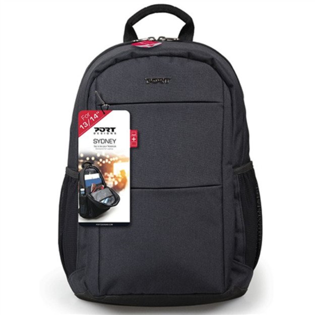 PORT DESIGNS Sydney Fits up to size 14   Backpack Black Shoulder strap