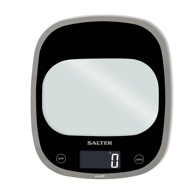 Salter 1050 BKDR Curve Glass Electronic Digital Kitchen Scales