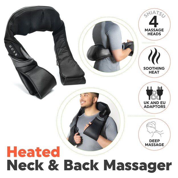 Salter EE6934BLKSTKEU7 Heated Neck & Back Massager