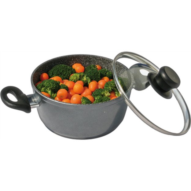 Stoneline Cooking pot 7451 1.5 L  die-cast aluminium Grey Lid included