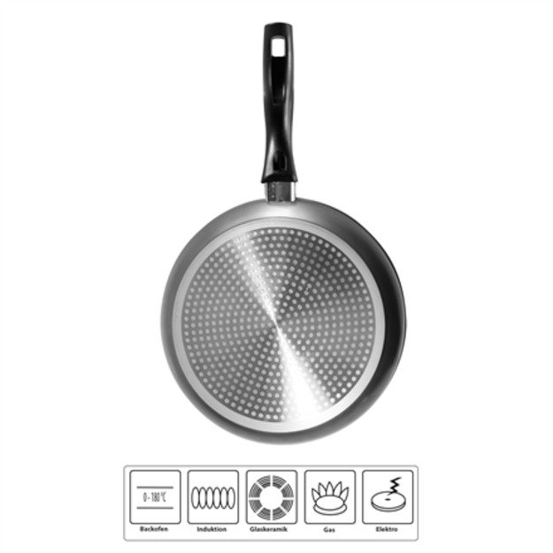 Stoneline Pan Set of 2 10640 Frying Diameter 20/26 cm Suitable for induction hob Fixed handle Anthracite