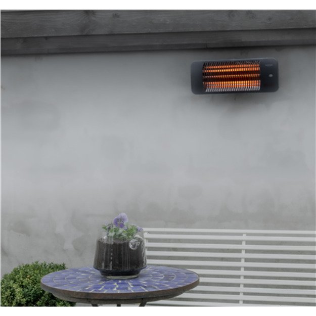 SUNRED Heater LUG-2000W, Lugo Quartz Wall  Infrared 2000 W Grey IP24