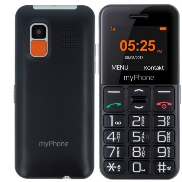 Telefonas MyPhone HALO Easy juodas