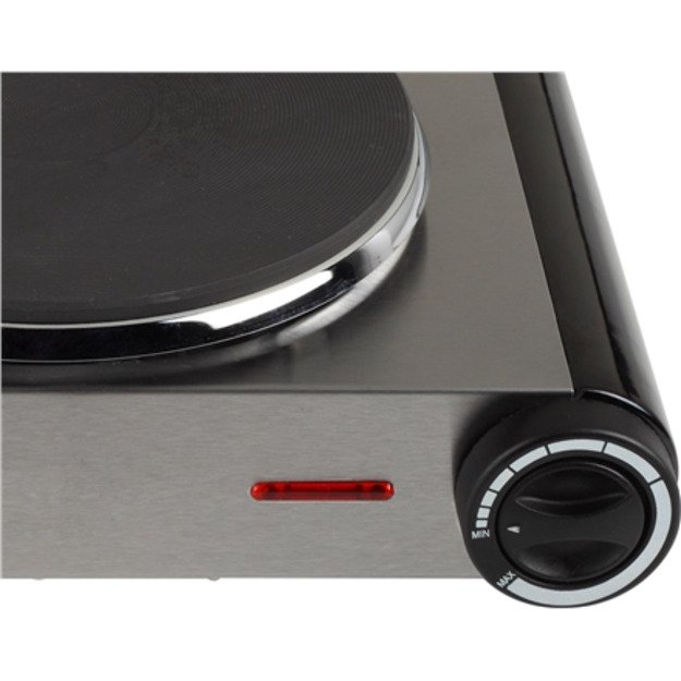 Tristar | Free standing table hob | KP-6191 | Number of burners/cooking zones 1 | Stainless Steel/Black | Electric