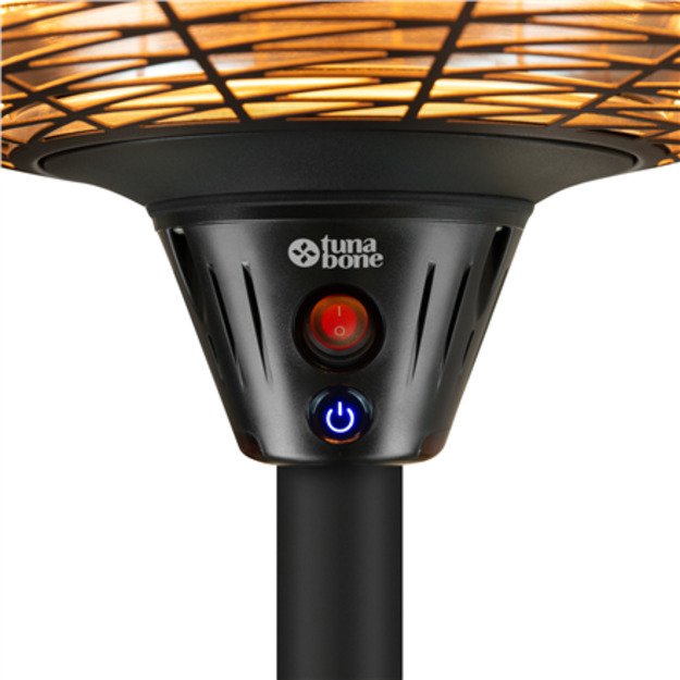 TunaBone Electric Standing Infrared Patio Heater TB2068S-01 Patio heater 2000 W Number of power levels 3 Suitable for rooms up t