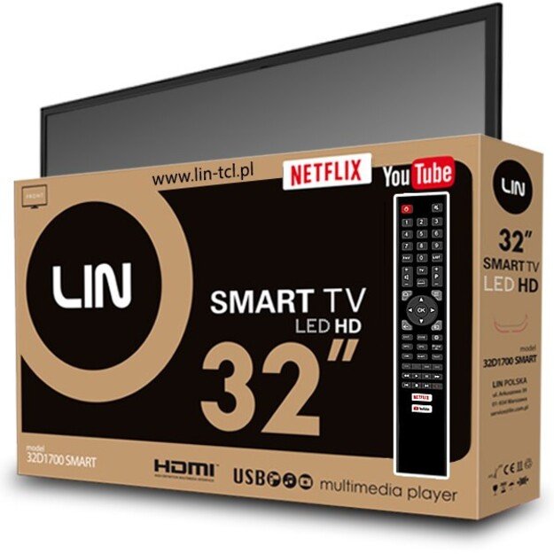 TV 32  LIN 32D1700 SMART HD Ready DVB-T2