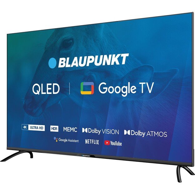 TV 50  Blaupunkt 50QBG7000S 4K Ultra HD QLED, GoogleTV, Dolby Atmos, WiFi 2,4-5GHz, BT, black