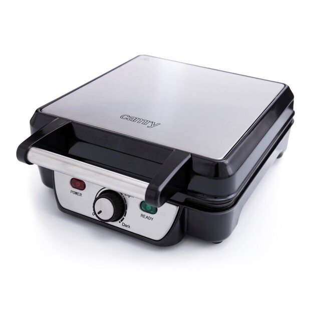 Waffle iron CAMRY CR 3025 (1150W, black color)
