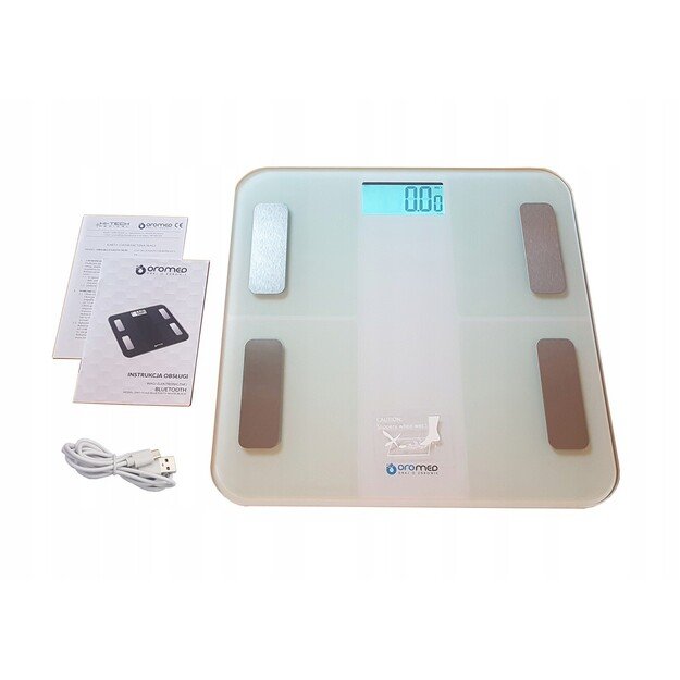 Weighing scale bathroom oromed (white color)