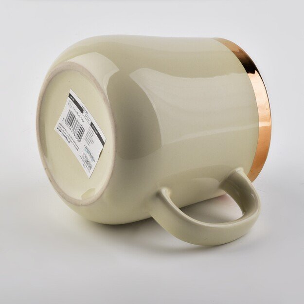 DALIA puodelis 500ml, h10x9x13cm - smėlio spalvos