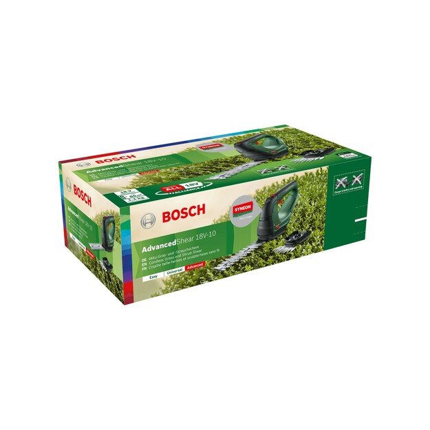 Akumuliatorinė krūmapjovė Bosch AdvancedShear 18 1 x 2,0 Ah, 0600857000