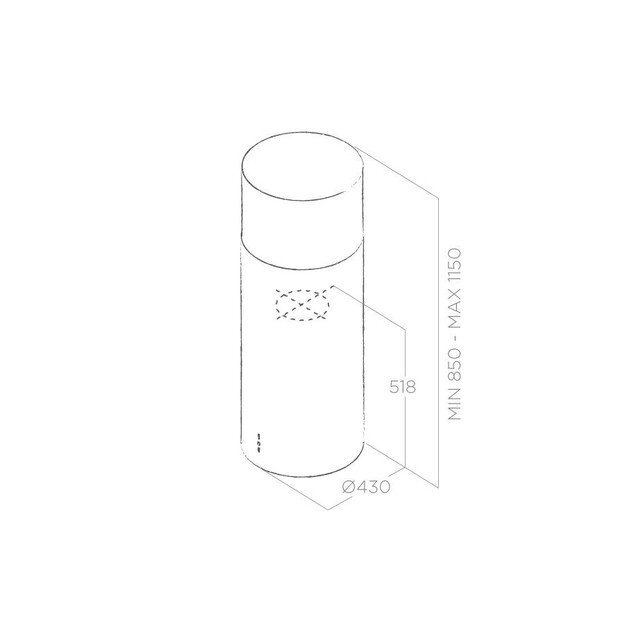 ELICA TUBE PRO ISLAND IX/A/43