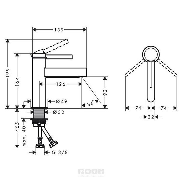 Maišytuvas Hansgrohe Finoris 76010670