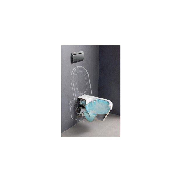 Pakabinamas klozetas su &39SoftClose&39 dangčiu Gustavsberg Hygienic Flush 5G84HR01