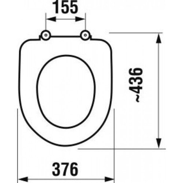 WC klozeto sedyne Lyra Baltic/Olymp H8932813000631